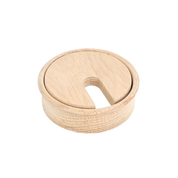 Kabelgennemfring "Mosel" 80x23mm - Egetr uden Lak