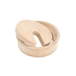 Kabelgennemfring "Mosel" 80x23mm - Egetr uden Lak