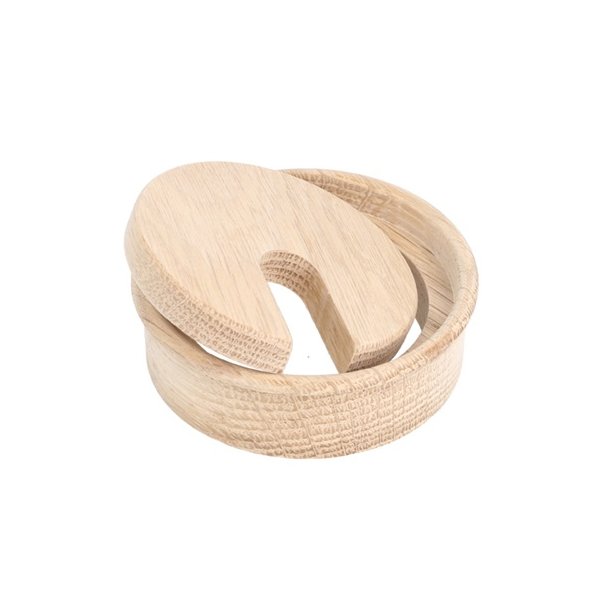 Kabelgennemfring "Mosel" 80x23mm - Egetr uden Lak