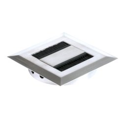 Kabelgennemfring "Brenz" Rustfri Look - 2 Lige Kabelhuller