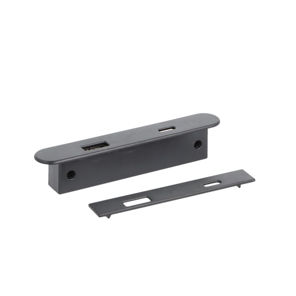 USB Ladestik til Mbler og Bordplader - Sort