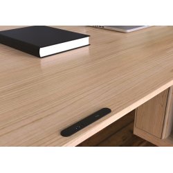 USB Ladestik til Mbler og Bordplader - Sort