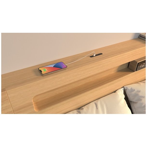 USB Ladestik til Mbler og Bordplader - Hvid