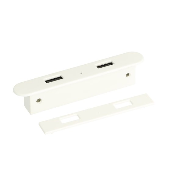 USB Ladestik til Mbler og Bordplader - Hvid