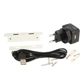 USB Ladestik til Mbler og Bordplader - Hvid