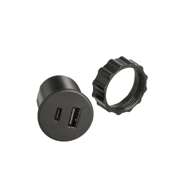 USB Ladestik til Mbler og Bordplader - Sort