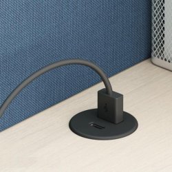 USB Ladestik til Mbler og Bordplader - Hvid