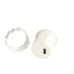 USB Ladestik til Mbler og Bordplader - Hvid