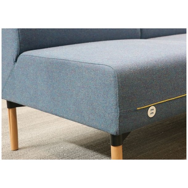 USB Ladestik til Mbler og Bordplader - Hvid