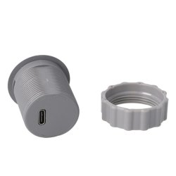 USB Ladestik til Mbler og Bordplader - Gr