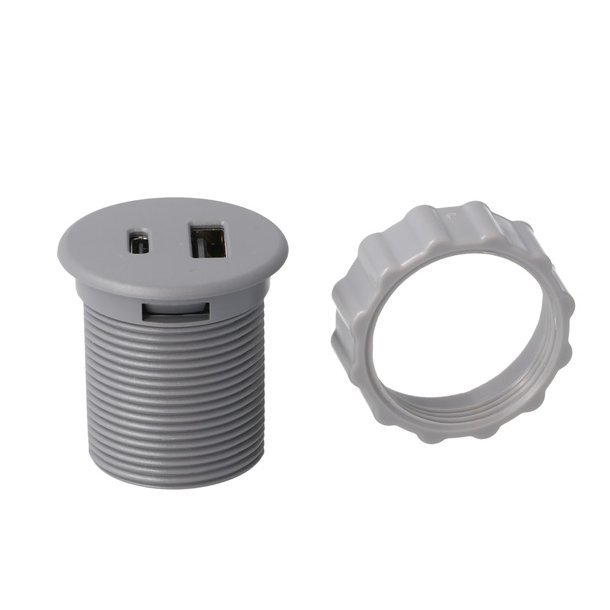 USB Ladestik til Mbler og Bordplader - Gr