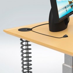 Kabelfring Top+Bundbeslag - Forkromet - til Spiral 520655