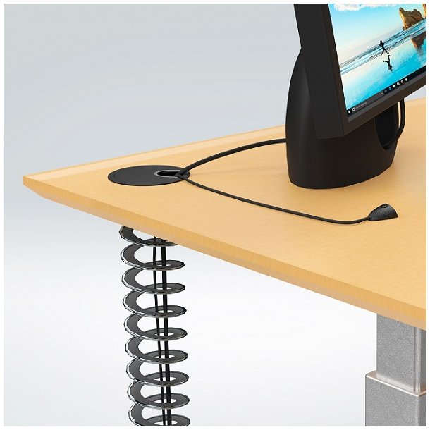 Kabelfring Top+Bundbeslag - Forkromet - til Spiral 520655