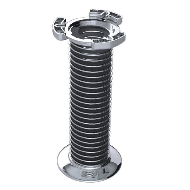 Kabelfring Top+Bundbeslag - Forkromet - til Spiral 520655