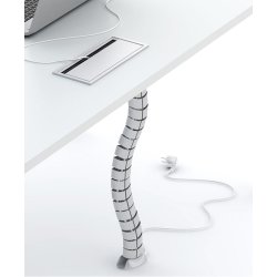 Kabelfring Fra Skrivebord til Gulv - 790 mm - Slvgr