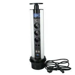 Stikdse, Pull-Up, til Indbygning - 100x460mm