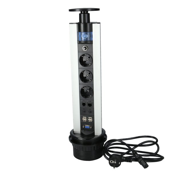 Stikdse, Pull-Up, til Indbygning - 100x460mm