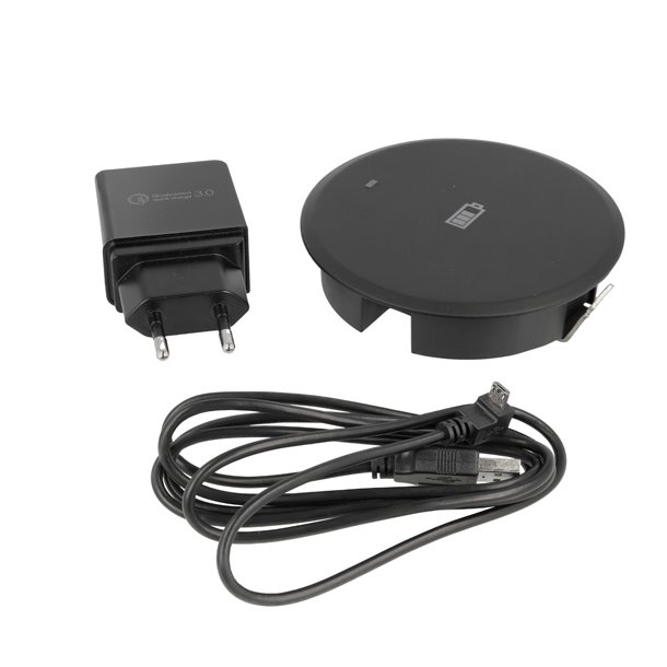 Tr�dl�s Oplader til Mobiltelefon - �80 mm - 15W