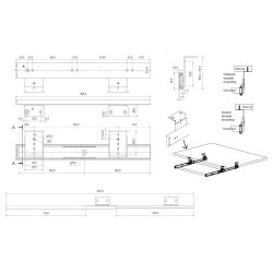 Hylde- og Skuffeudtrk 308mm - Elforzinket