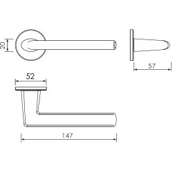 Drgreb St "Jazz" - Sort - Massiv