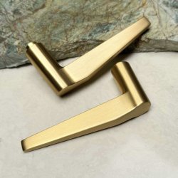 Drgreb St "Funk" - Brstet Messing - Massiv