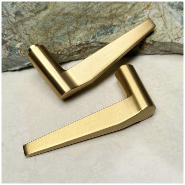 Drgreb St "Funk" - Brstet Messing - Massiv