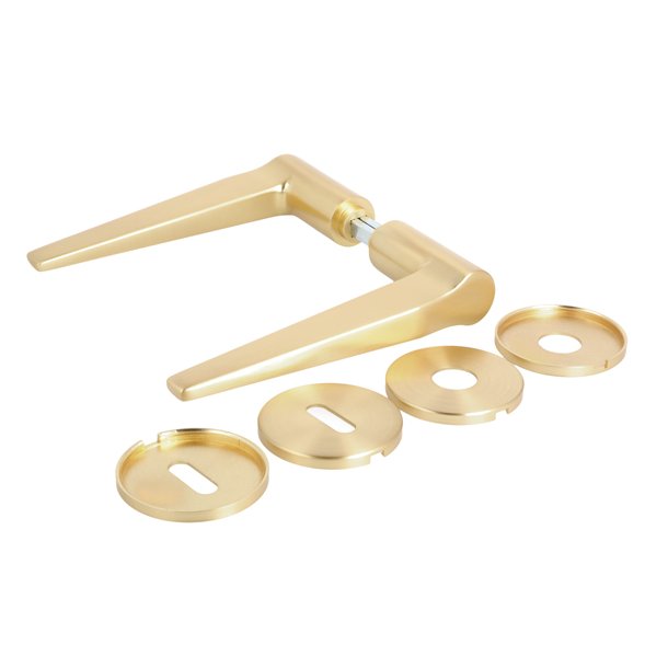 Drgreb St "Funk" - Brstet Messing - Massiv