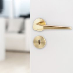 Drgreb St "Funk" - Brstet Messing - Massiv