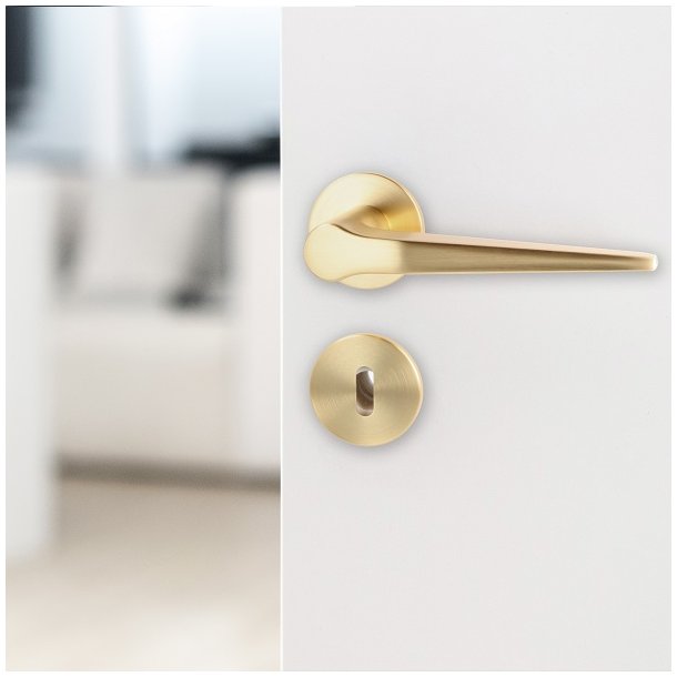 Drgreb St "Funk" - Brstet Messing - Massiv