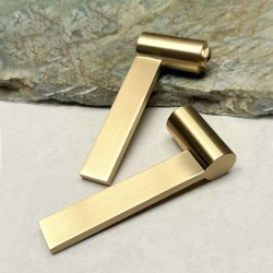 Drgreb St "Rock" - Brstet Messing - Massiv