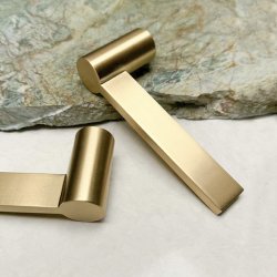 Drgreb St "Rock" - Brstet Messing - Massiv