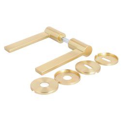 Drgreb St "Rock" - Brstet Messing - Massiv