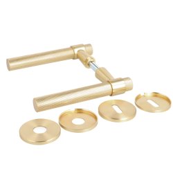 Drgreb St "House" - Brstet Messing - Massiv