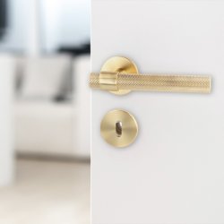 Drgreb St "House" - Brstet Messing - Massiv