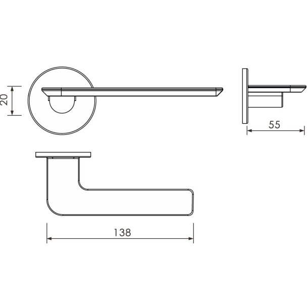 D�rgreb S�t "Disco" - B�rstet Messing Finish