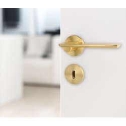 Drgreb St "Disco" - Brstet Messing - Massiv