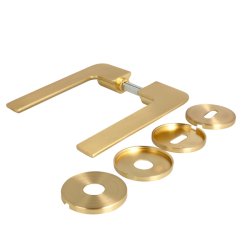 Drgreb St "Disco" - Brstet Messing - Massiv