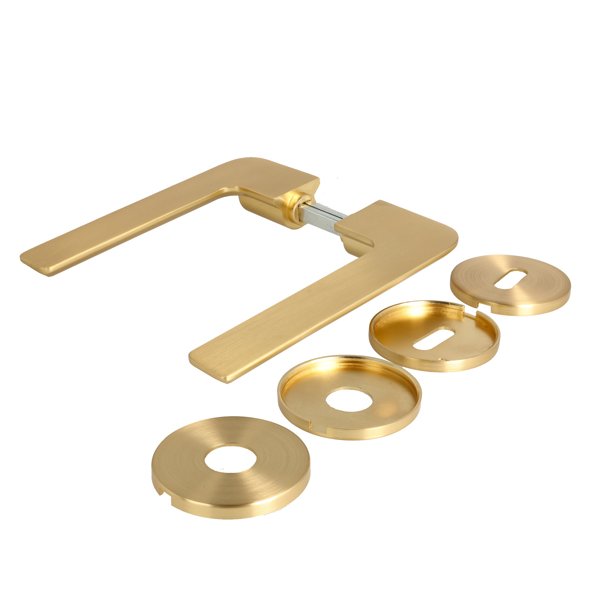 Drgreb St "Disco" - Brstet Messing - Massiv