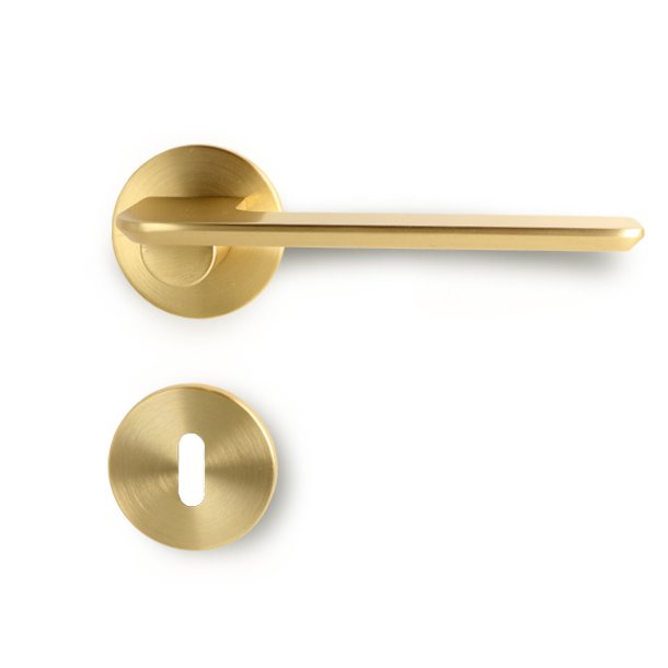 Drgreb St "Disco" - Brstet Messing - Massiv