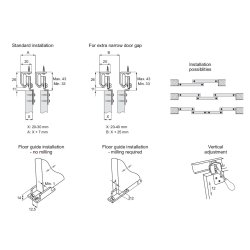 Skydedrsbeslagst til KG30 System