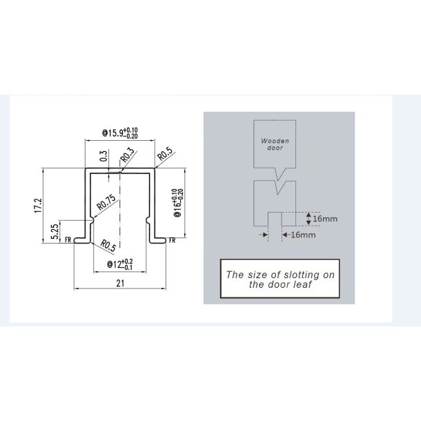 Aluminium Bundskinne til "Hank"