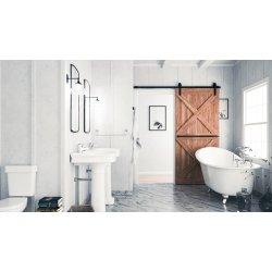 Retro Skydedrsbeslagst "York" med Softclose - 2 Meter