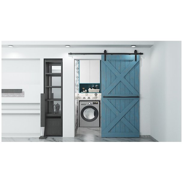 Retro Skydedrsbeslagst "York" med Softclose - 2 Meter