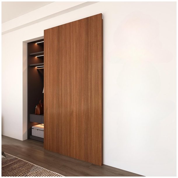 Skjult skydedrsbeslagst "Ghost" med Softclose - 1 Meter