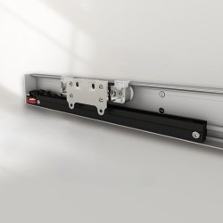 Skjult skydedrsbeslagst "Ghost" med Softclose - 1 Meter