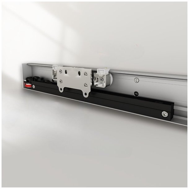 Skjult skydedrsbeslagst "Ghost" med Softclose - 1 Meter