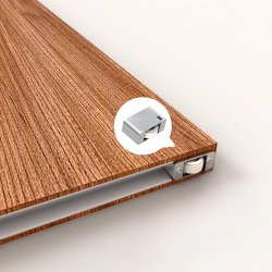 Skjult skydedrsbeslagst "Ghost" med Softclose - 1 Meter