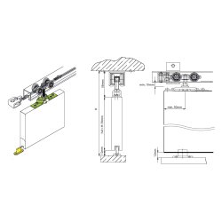 Skydedrsbeslagst til KG100 System