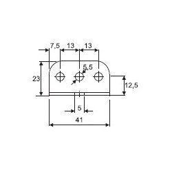 Vgbeslag til Skydedrsbeslagst KG80
