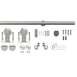 Skydedrsbeslagst "Apollo" Rustfri Stl - 2 Meter